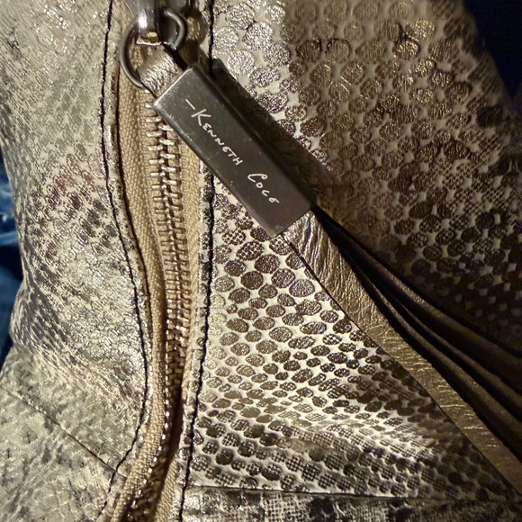 Kenneth Cole Snake Print Leather Mini Satchel Evening Bag HTF Rare BNNU Vintage - Picture 7 of 10